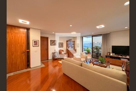 Sala de apartamento à venda com 4 quartos, 200m² em Brooklin Novo, São Paulo