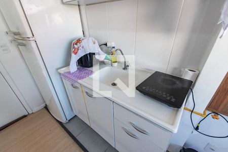 Sala/cozinha de apartamento à venda com 1 quarto, 28m² em Sé, São Paulo