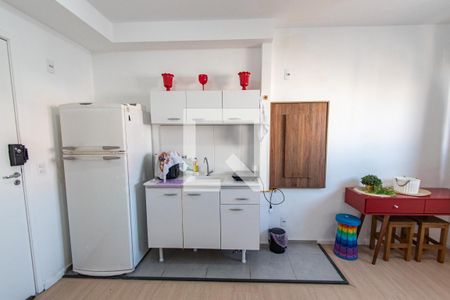 Sala/cozinha de apartamento à venda com 1 quarto, 28m² em Sé, São Paulo