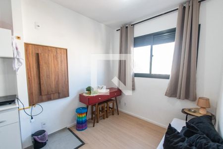 Sala/cozinha de apartamento à venda com 1 quarto, 28m² em Sé, São Paulo