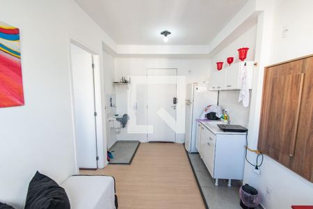 Sala/cozinha de apartamento à venda com 1 quarto, 28m² em Sé, São Paulo
