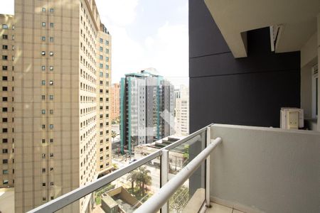 Varanda da Sala de apartamento para alugar com 2 quartos, 68m² em Indianópolis, São Paulo