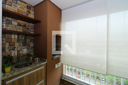 Área Gourmet de apartamento à venda com 3 quartos, 107m² em Vila Homero Thon, Santo André