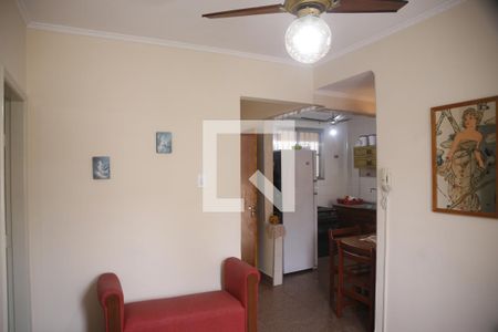 sala de apartamento para alugar com 1 quarto, 60m² em Boqueirão, Praia Grande