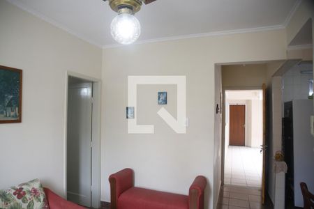 sala de apartamento para alugar com 1 quarto, 60m² em Boqueirão, Praia Grande