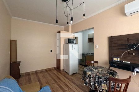 Sala e Quarto de kitnet/studio para alugar com 1 quarto, 32m² em Boqueirão, Santos