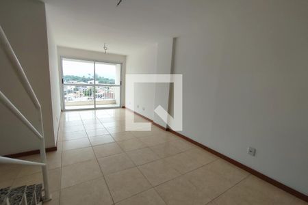 1º Pav - Sala de apartamento à venda com 4 quartos, 167m² em Taquara, Rio de Janeiro
