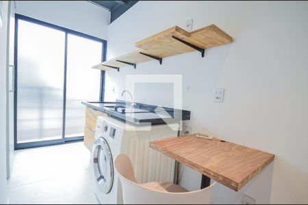 Cozinha de kitnet/studio para alugar com 1 quarto, 16m² em Vila Clementino, São Paulo