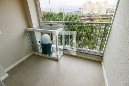 Varanda da Sala de kitnet/studio à venda com 1 quarto, 25m² em Vila Andrade, São Paulo