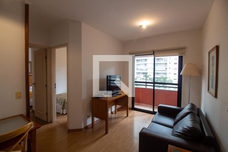 Sala de apartamento à venda com 2 quartos, 50m² em Cidade Monções, São Paulo