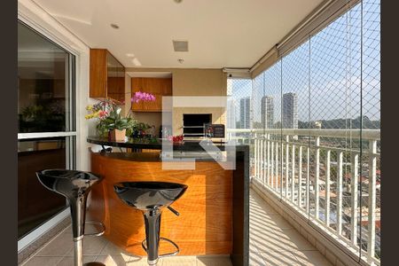 Detalhe Varanda Gourmet de apartamento à venda com 3 quartos, 130m² em Chácara Santo Antônio (zona Sul), São Paulo