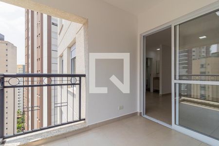 Varanda da Sala de apartamento para alugar com 1 quarto, 58m² em Morumbi, São Paulo