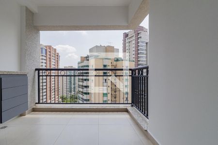 Varanda da Sala de apartamento para alugar com 1 quarto, 58m² em Morumbi, São Paulo