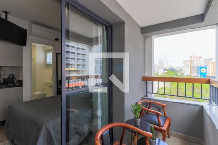 Varanda de apartamento para alugar com 1 quarto, 25m² em Brooklin Paulista, São Paulo