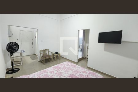 Sala de kitnet/studio para alugar com 1 quarto, 27m² em Itararé, Santos