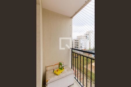Varanda da Sala de apartamento à venda com 2 quartos, 45m² em Parque Santo Eduardo, São Paulo