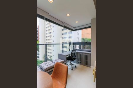 Varanda de kitnet/studio para alugar com 1 quarto, 31m² em Campo Belo, São Paulo