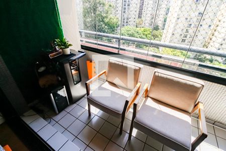 Varanda da Sala de apartamento à venda com 4 quartos, 133m² em Vila Andrade, São Paulo