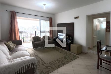 Sala de apartamento para alugar com 3 quartos, 80m² em Gonzaga, Santos