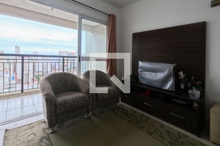 Sala de apartamento para alugar com 3 quartos, 80m² em Gonzaga, Santos