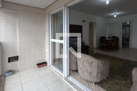 Varanda da Sala de apartamento para alugar com 3 quartos, 80m² em Gonzaga, Santos