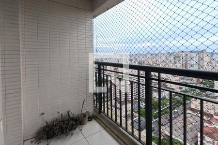 Varanda da Sala de apartamento para alugar com 3 quartos, 80m² em Gonzaga, Santos