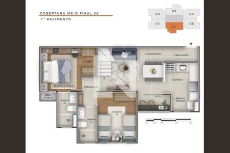 Apartamento à venda com 2 quartos, 110m² em São Bento, Belo Horizonte