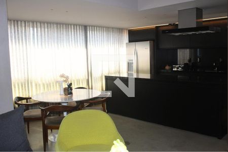 Sala de apartamento à venda com 1 quarto, 82m² em Vila da Serra, Nova Lima