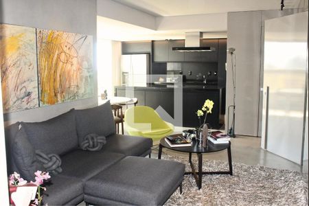Apartamento para alugar com 82m², 1 quarto e 2 vagasSala