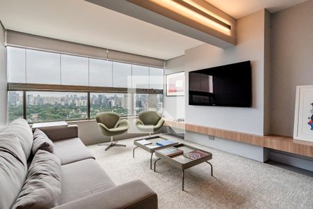 Sala de apartamento para alugar com 1 quarto, 66m² em Pinheiros, São Paulo