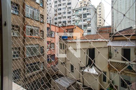 Vista da sala de apartamento para alugar com 1 quarto, 66m² em Bela Vista, São Paulo