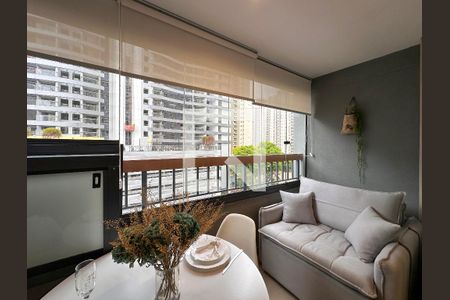 Sacada de kitnet/studio para alugar com 1 quarto, 25m² em Brooklin Paulista, São Paulo