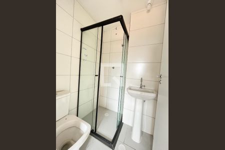 Banheiro da Suíte de apartamento para alugar com 1 quarto, 27m² em Vila Campestre, São Paulo