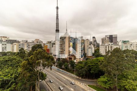 Vista do Quarto de apartamento para alugar com 1 quarto, 50m² em Higienópolis, São Paulo