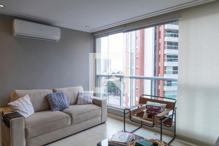 Sala de apartamento para alugar com 1 quarto, 51m² em Jardim Anália Franco, São Paulo