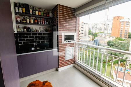 Varanda gourmet de apartamento à venda com 2 quartos, 74m² em Jardim Ampliação, São Paulo