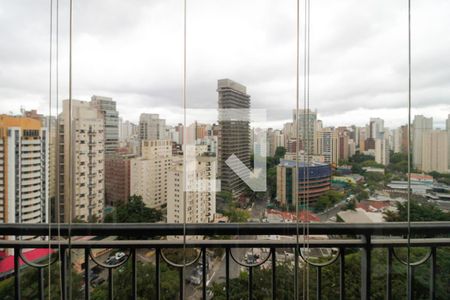 Varanda da Sala de apartamento para alugar com 2 quartos, 96m² em Vila Nova Conceição, São Paulo