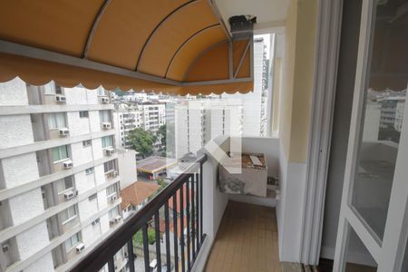 Varanda da Sala de apartamento para alugar com 3 quartos, 96m² em Laranjeiras, Rio de Janeiro