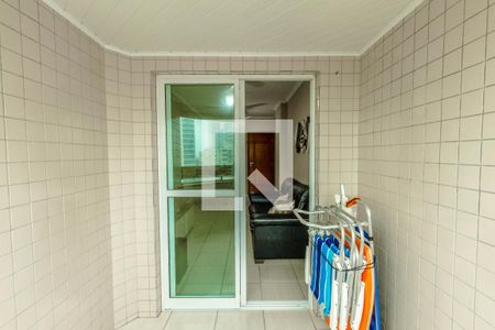 Varanda da Sala de apartamento para alugar com 2 quartos, 84m² em Vila Caiçara, Praia Grande