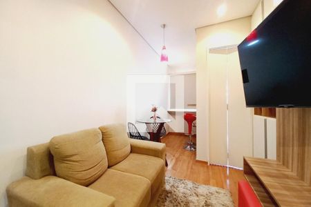 Sala de apartamento para alugar com 1 quarto, 50m² em Cambuí, Campinas