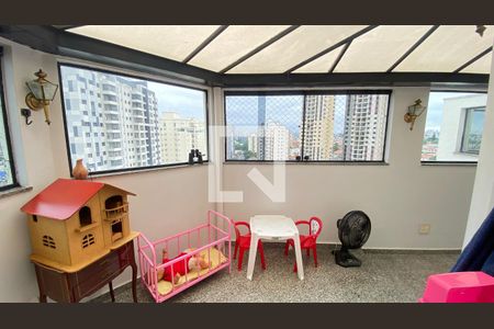 Varanda Sala  de apartamento à venda com 3 quartos, 196m² em Vila Regente Feijó, São Paulo