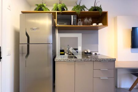 Cozinha de kitnet/studio à venda com 1 quarto, 25m² em Liberdade, São Paulo
