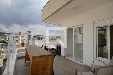 Varanda gourmet de apartamento à venda com 2 quartos, 110m² em Santo Antônio, Belo Horizonte