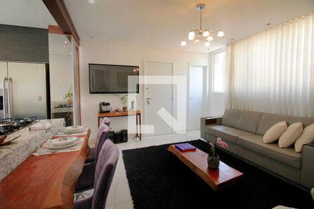 Sala de apartamento à venda com 2 quartos, 110m² em Santo Antônio, Belo Horizonte