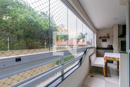 Varanda da Sala de apartamento à venda com 3 quartos, 111m² em Vila Valparaíso, Santo André