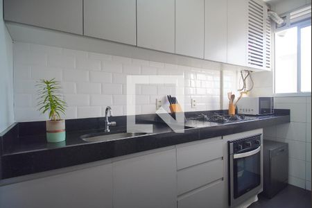 Cozinha de apartamento para alugar com 1 quarto, 55m² em Vila Rosa, Novo Hamburgo