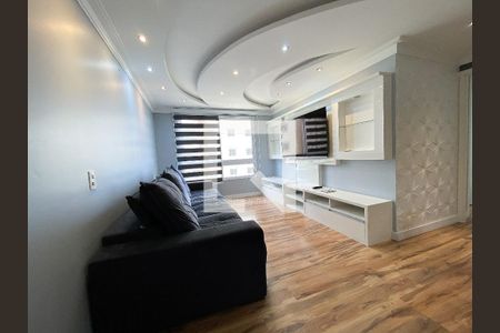 sala  de apartamento à venda com 3 quartos, 76m² em Marechal Rondon, Canoas
