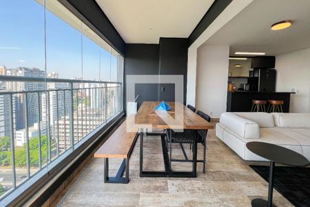 Sala de apartamento à venda com 2 quartos, 77m² em Indianópolis, São Paulo