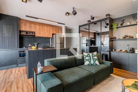 Sala de apartamento à venda com 1 quarto, 60m² em Pinheiros, São Paulo