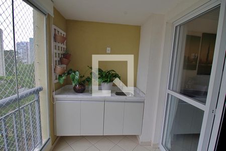 Varanda da Sala de apartamento para alugar com 2 quartos, 69m² em Vila Andrade, São Paulo